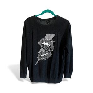 Torrid Charcoal Sweatshirt with Graphic Design